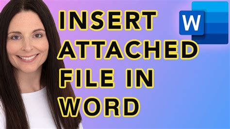 How To Insert A File Within A Word Document Link Or Embed Attached