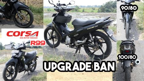 UPGRADE BAN SUPRA X 125 VELG STANDART REVIEW SETELAH PASANG YouTube