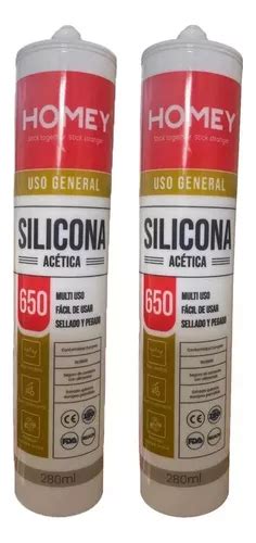 Silicona Acetica Sellador Transparente Uso General Ml Cuotas