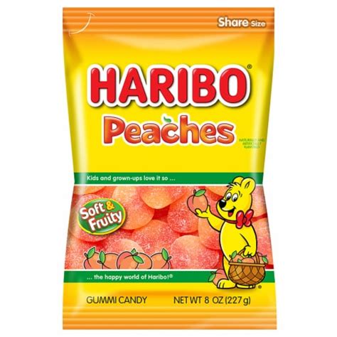 Haribo® Peaches Gummi Candy 8 Oz Fred Meyer