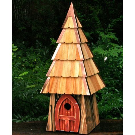 Lord Of The Wing Redwood Hobbit Styled Bird House Yard Envy