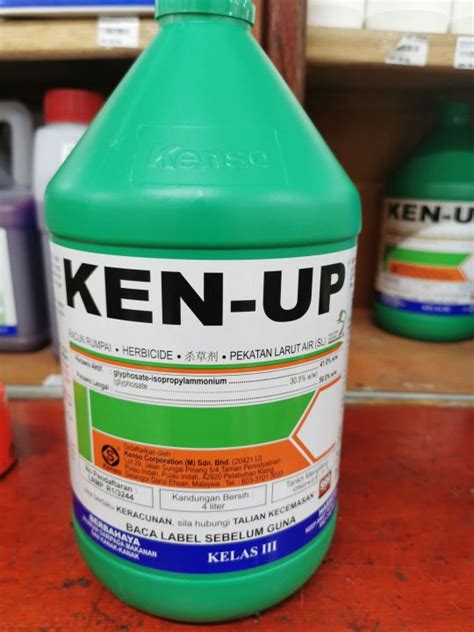 KEN UP 4LITER KENSO GLYPHOSATE 41 RACUN RUMPUT Lazada