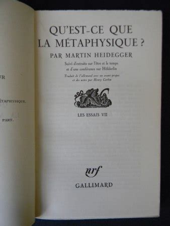 Quest ce que la métaphysique Martin Heidegger Cristian Astete