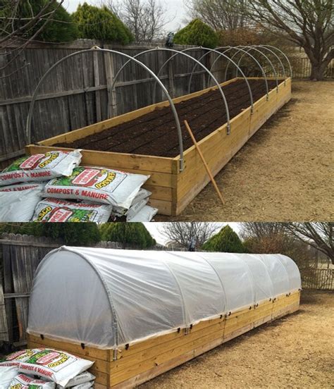 Raised Garden Bed With Greenhouse Top 13 DIY Plans And Ideas