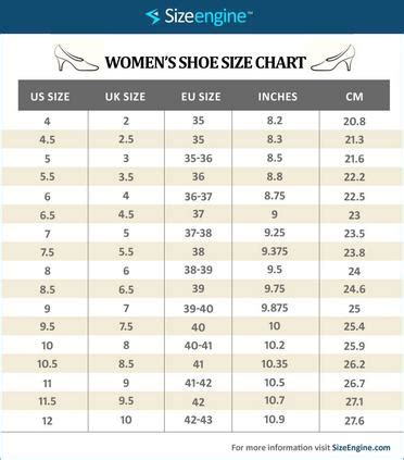 Easy Shoe Size Conversion Charts » US UK EURO, 47% OFF