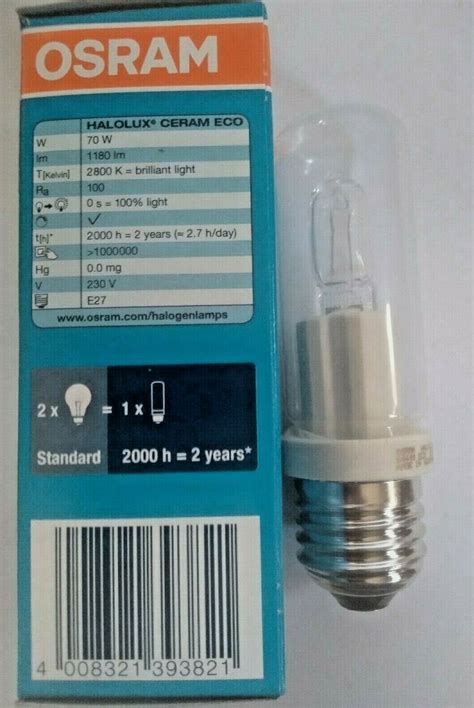 OSRAM Halolux Ceram Eco 230v 70w 64400 E27 For Sale Online EBay