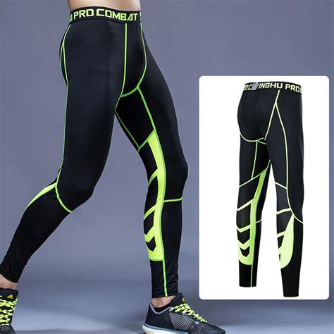 Compress O Dos Homens Correndo Leggings Apertados Esportes Masculino