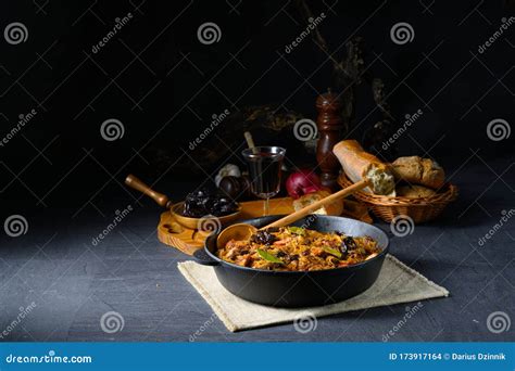 Real Polish `Bigos,`after an Old Recipe with Dried Plums and Wine Stock Photo - Image of cuisine ...