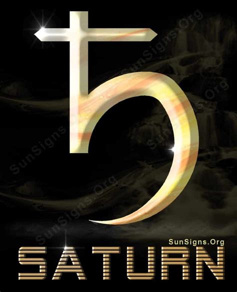 Saturn Symbol Meanings Sun Signs