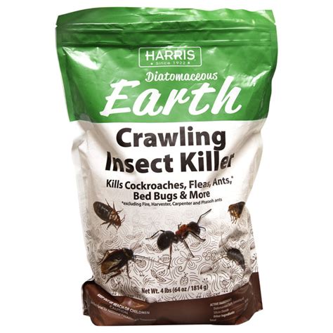 Harris Diatomaceous Earth Crawling Insect Killer 4 Lb Pf Harris