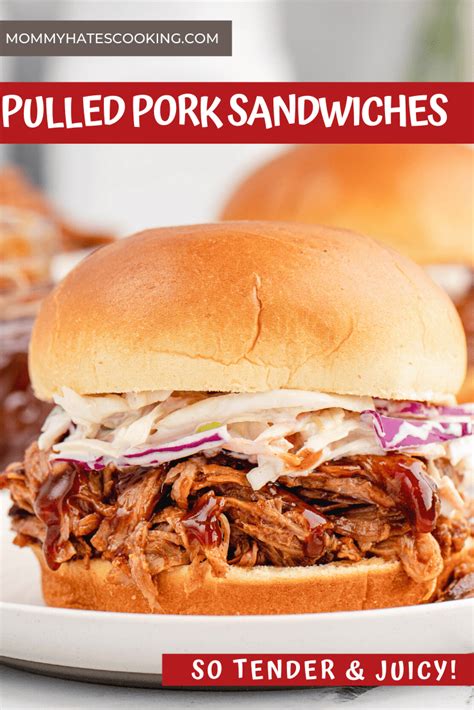 Easy Pulled Pork Sandwiches Mommy Hates Cooking