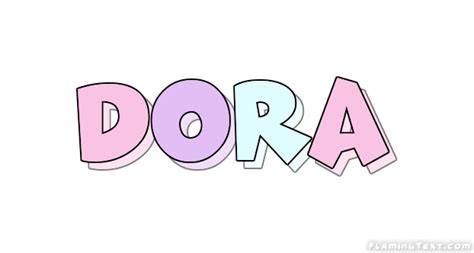 Dora Logo | Free Name Design Tool from Flaming Text