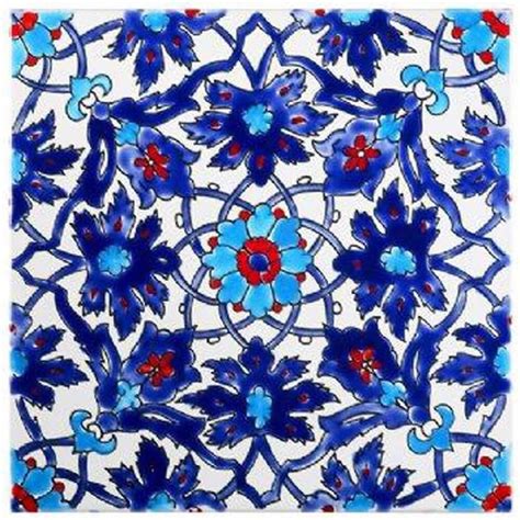 Blue Persian Tiles Iznik Tile Waterline Tile Ideas Blue Moroccan