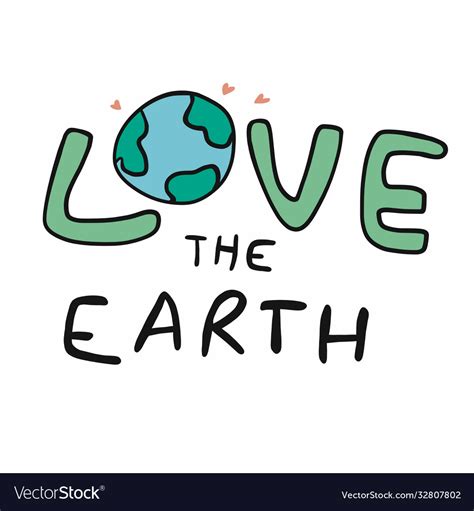 Love earth logo Royalty Free Vector Image - VectorStock