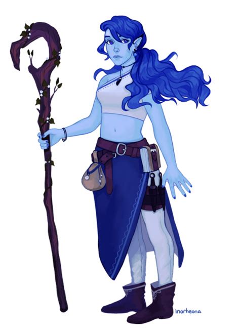 Water Genasi Druid River Dungeons And Dragons Characters Character