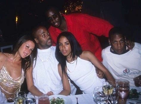 Jay Z Diddy Aaliyah Dame Dash And Friend Diddys Fourth Of July