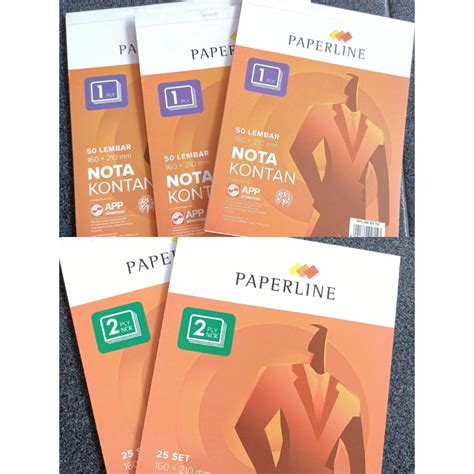 Jual Buku Nota Kontan Tanggung Merek Paperline Lapis Ply Lembar