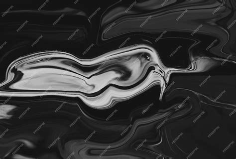 Premium Vector Abstract Black Liquid Marble Background