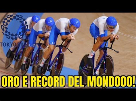 Live Reaction TOKYO 2020 Inseguimento A Squadre Ciclismo ITALIA ORO