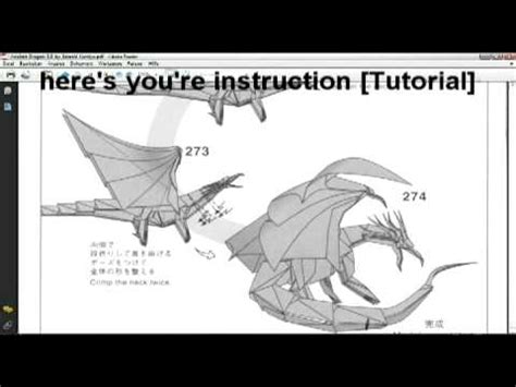 Origami Satoshi Kamiya S Ancient Dragon 3 5 Instruction TUTORIAL