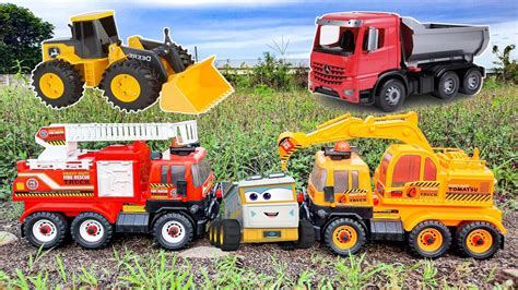 Mainan Mobil Mobilan Excavator Dump Truck Truk Oleng Mobil Tayo