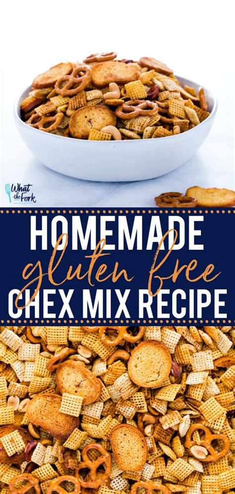 Homemade Chex Mix Recipe Gluten Free What The Fork