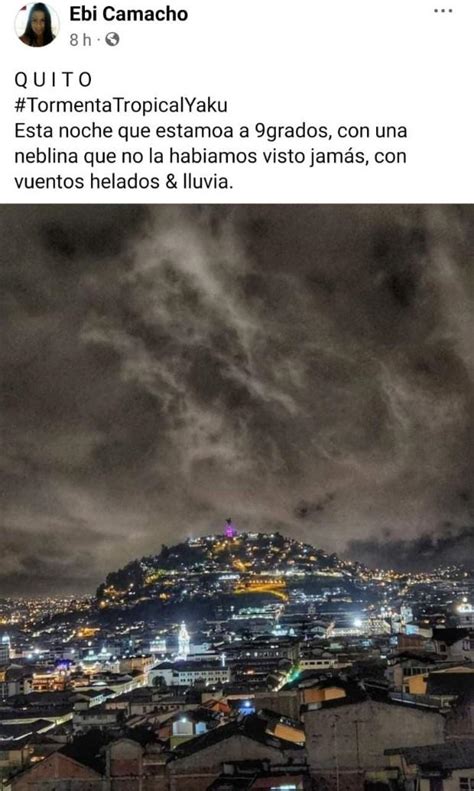 El Cicl N Yaku No Influye En El Clima De Quito