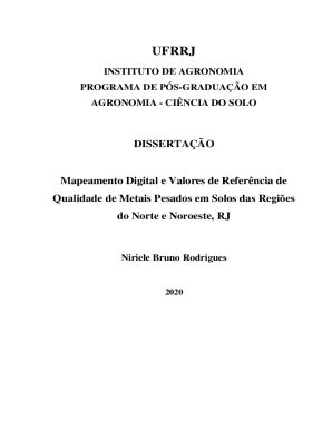 Fillable Online DISSERTAO Mapeamento Digital E Valores De Referncia