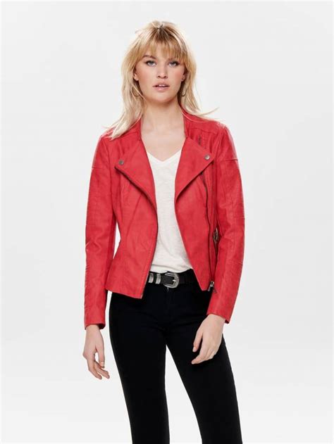 Ava Chaqueta De Look De Gamuza Rojo Mujer Uesti