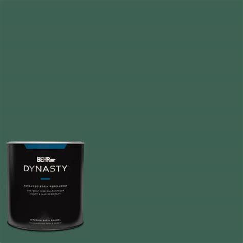 Behr Dynasty Qt M Green Agate One Coat Hide Satin Enamel