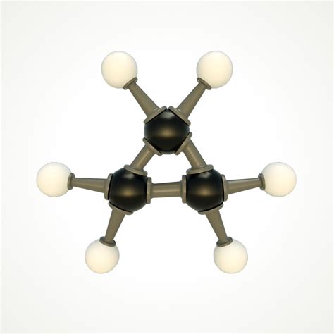 Molecular De Ciclopropano Modelo 3D 5 Obj Fbx C4d 3ds Unknown