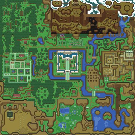 The Legend Of Zelda A Link Between Worlds Map