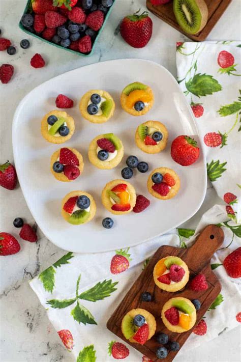 Mini Sugar Cookie Fruit Tarts Far From Normal