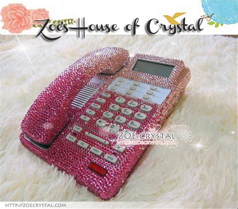 Bling And Sparkly Pink Office Desk Phone To Ensure A Good Etsy