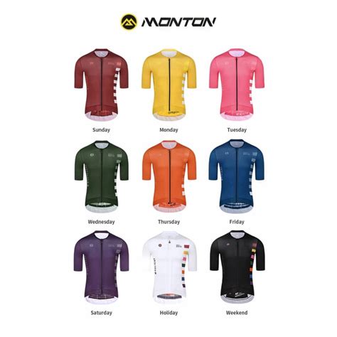 Monton 2022 23 Daily Skull Cycling Jersey Mens Short Sleeve Shopee