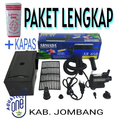 Jual Top Filter Armada Ar Biru Kapas Mesin Pompa Filter Box