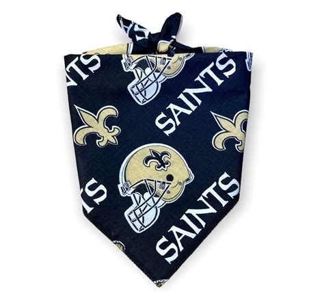 New Orleans Saints Dog Bandana Standard Tie On Bandana With