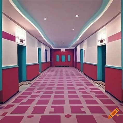 Surrealistic Hotel Lobby With Pastel Candy Colors On Craiyon