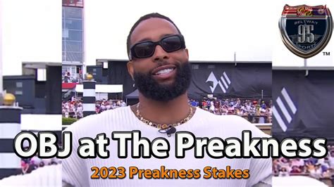 Odell Beckham Jr Gives Riders Up Call At Preakness Baltimore Ravens