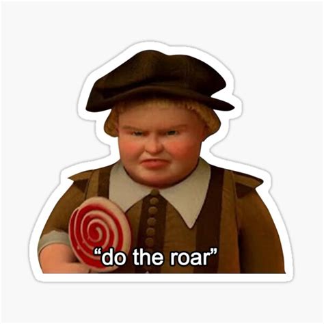 "Shrek "Do the Roar"" Sticker for Sale by Shores-Store | Redbubble