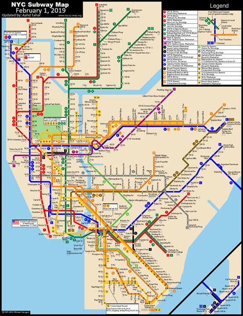 Exploring The Current Nyc Subway Map In 2023 - World Map Colored Continents