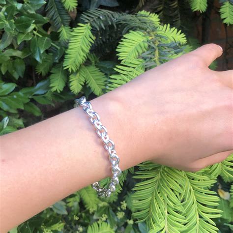 Bracelet maille forçat ronde en argent massif Acheter à Douai