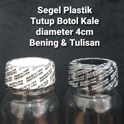 Jual Segel Plastik Tutup Botol Kale Diameter Cm Cm Cm Isi Pcs