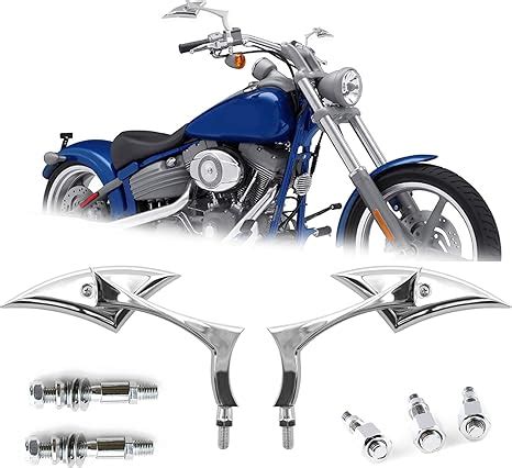 Amazon DREAMIZER 8mm 10mm Chrome Motorcycle Universal Blade Rear