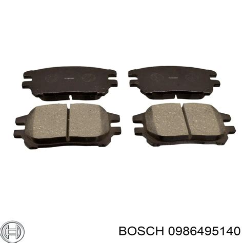 0986495140 Bosch Pastillas De Freno Delanteras