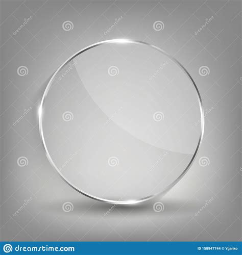 Glass Transparency Frame Vector Illustration Stock Illustration Illustration Of Metal Element