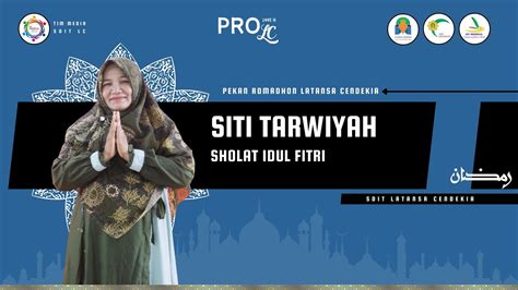 Kultum Ramadhan Hari Ke Sholat Idul Fitri Prolc H Youtube