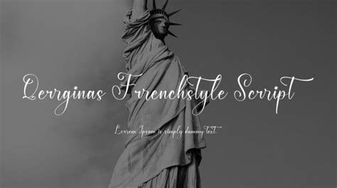 Qerginas Frenchstyle Script Font Family : Download Free for Desktop ...