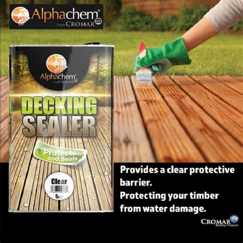 Alpha Chem Cromar Decking Sealer Protect Seal Clear 5 Litre Lds 5