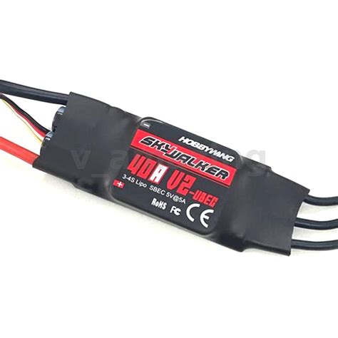 Hobbywing Skywalker V2 40A UBEC Brushless ESC 300g 600g Fixed Wing 3D